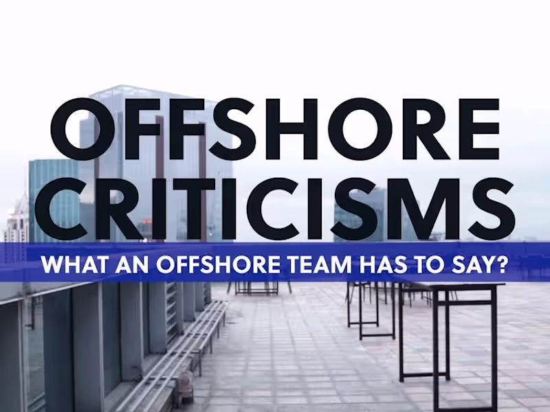 Cover image for Here’s what some of the offshore team has to say about the crit…
