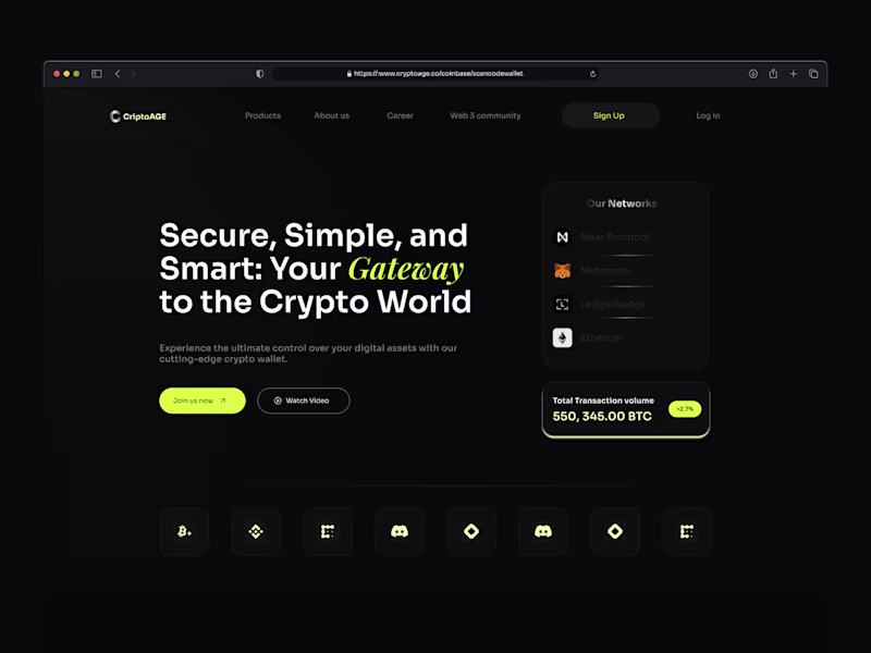 Cover image for Criptoage Framer Website Development