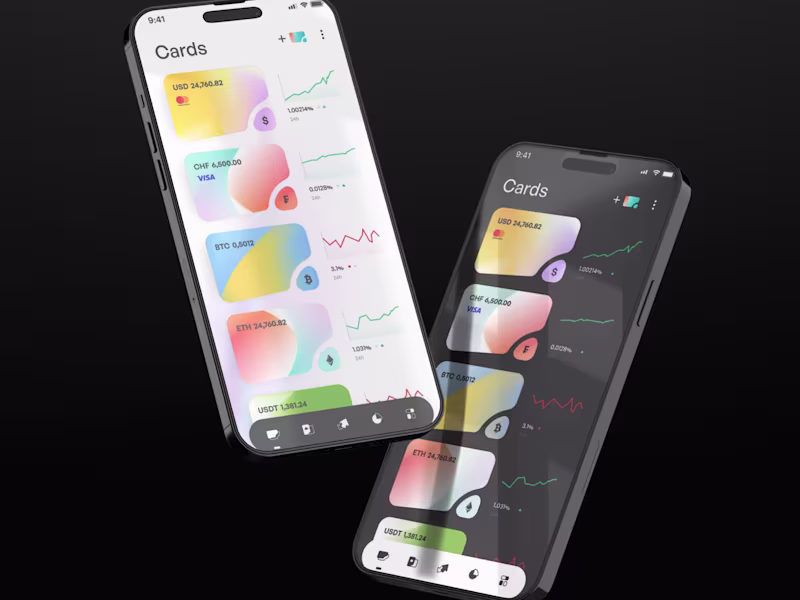 Cover image for Next-gen finance management mobile app UX/UI design