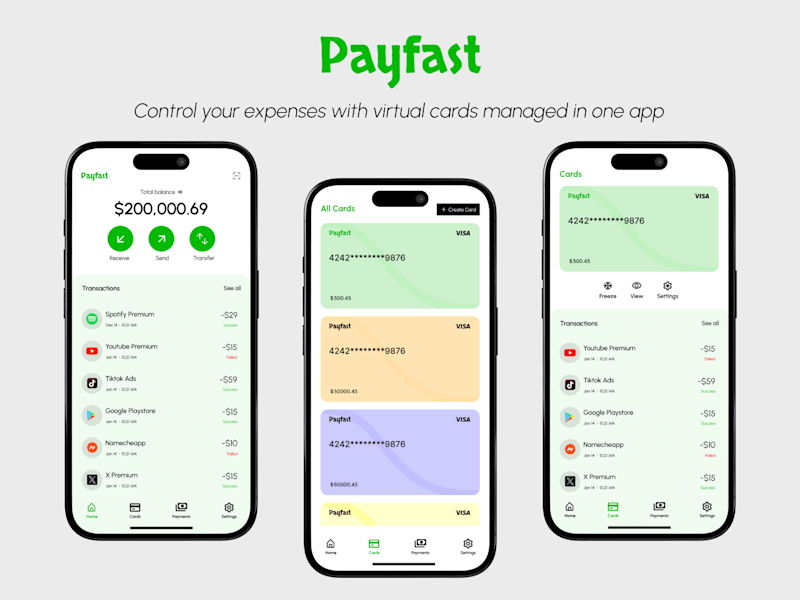 Cover image for Payfast -  Smart Expense Management with Virtual Cards