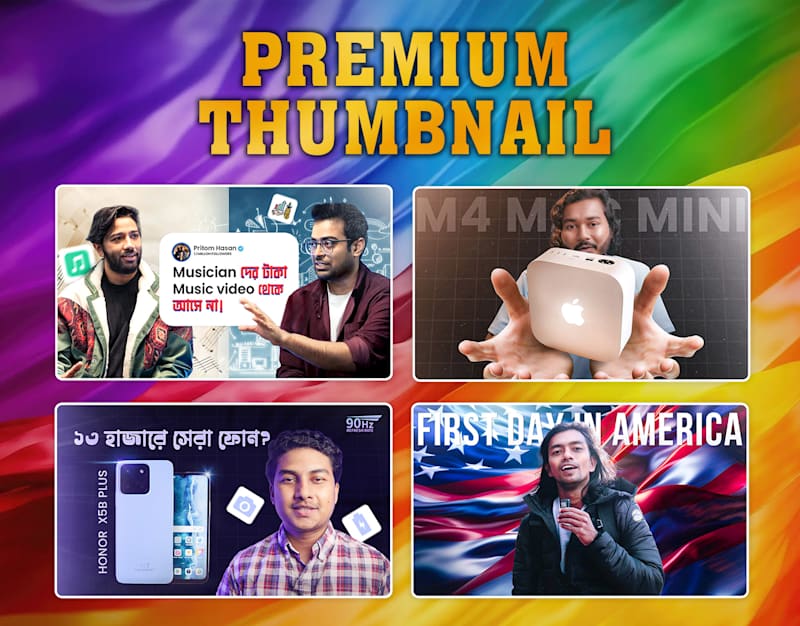 Cover image for YouTube Thumbnail Designs