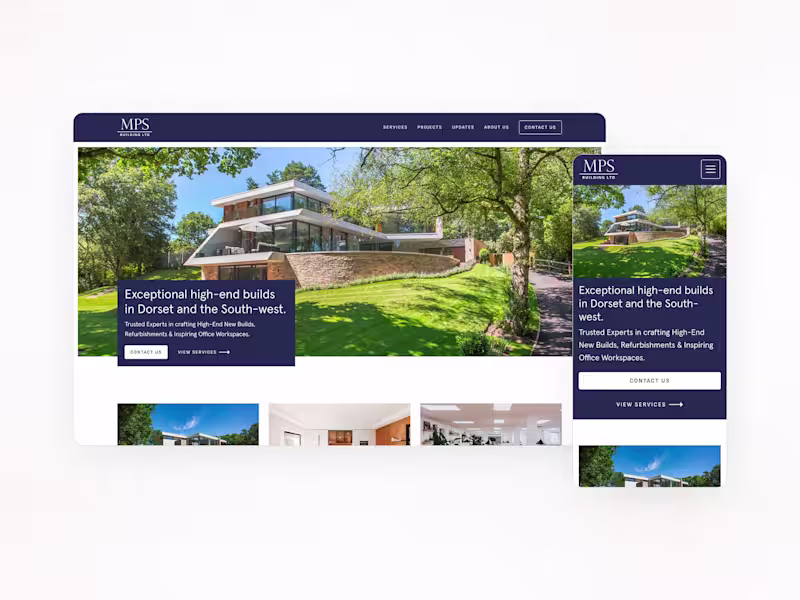 Cover image for Webflow Website for high-end Home Builders