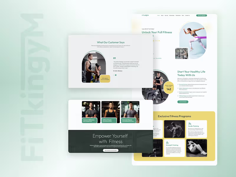Cover image for Fitness & Personal Trainer Website Template for Framer/Webflow