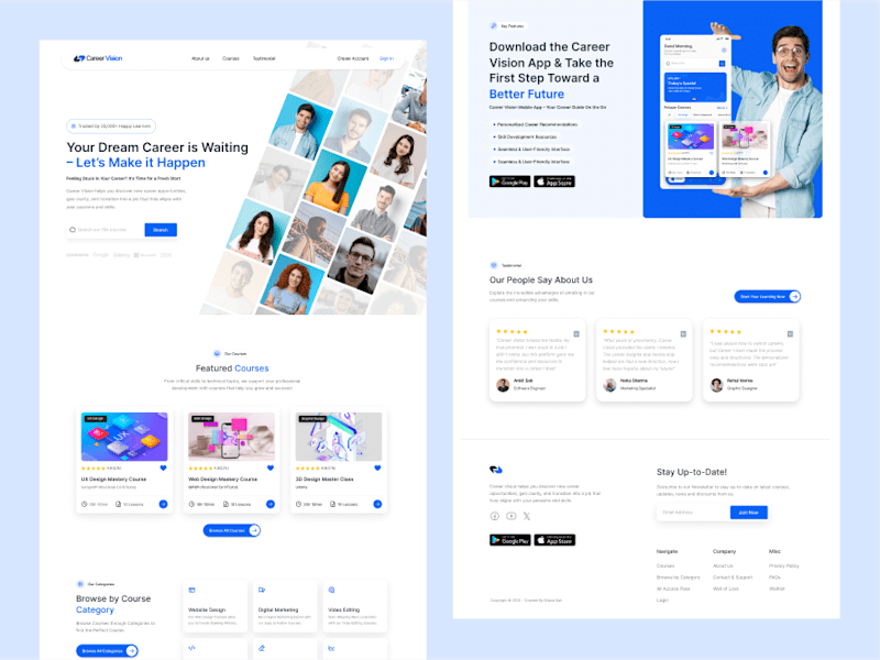 Cover image for CareerVision Landing Page