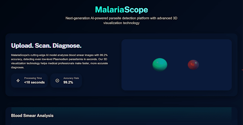 Cover image for AI-Powered Malaria Detection Platform