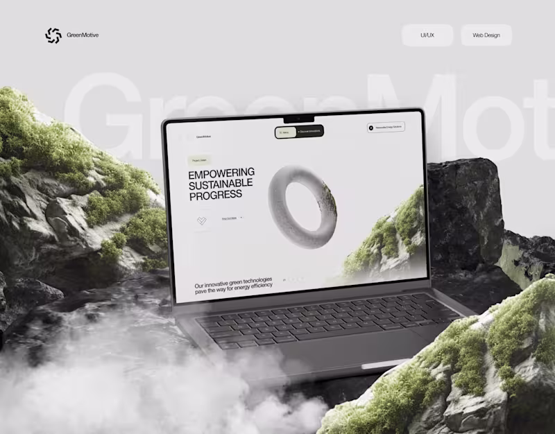 Cover image for Green Motive Website Design Ui/Ux