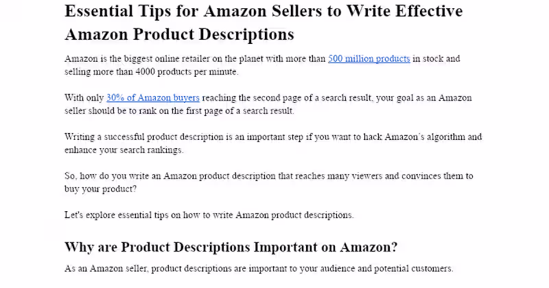 Cover image for Essential Tips for Amazon Sellers to Write Effective Amazon Pro…