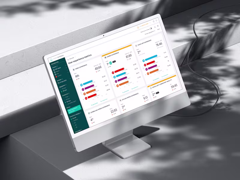 Cover image for Opensignal Platform Redesign for Intuitive Data Insights