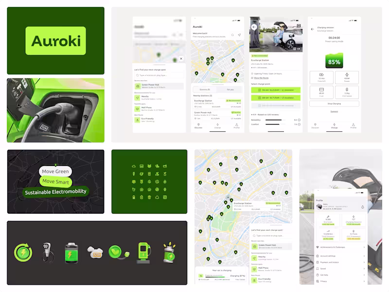 Cover image for Auroki: Sustainable Electric Mobility App Development