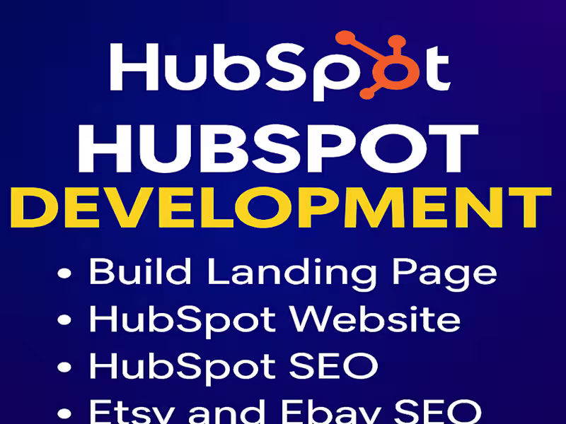 Cover image for Hubspot development build landing page design website SEO