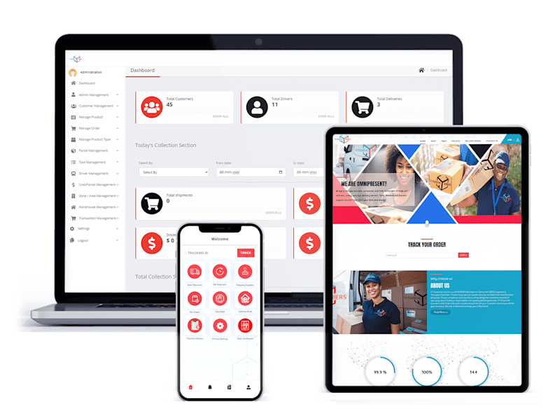 Cover image for Courier/ Parcel Delivery app development Solutions