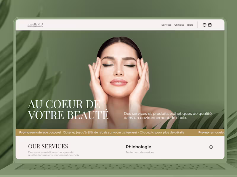Cover image for Website Redesign | ExcelleMD Esthétique