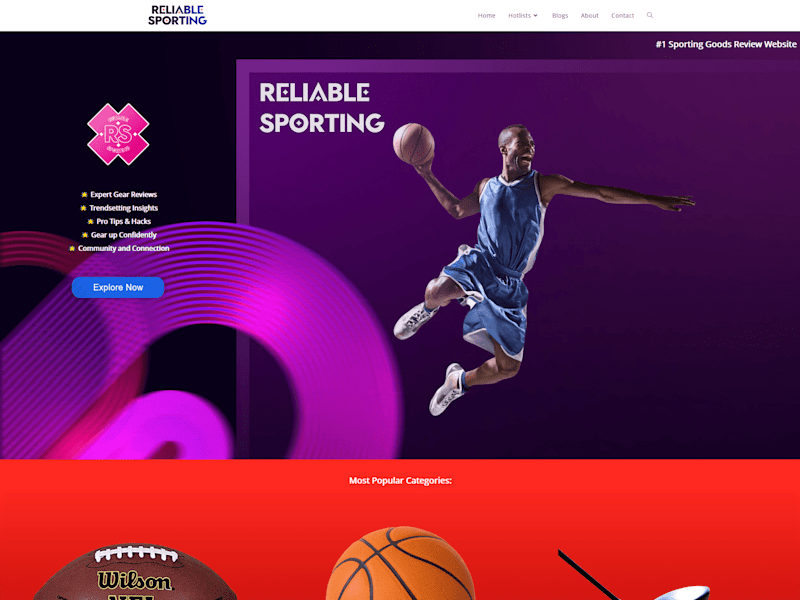 Cover image for Reliable Sporting: #1 Sporting Goods Review Site