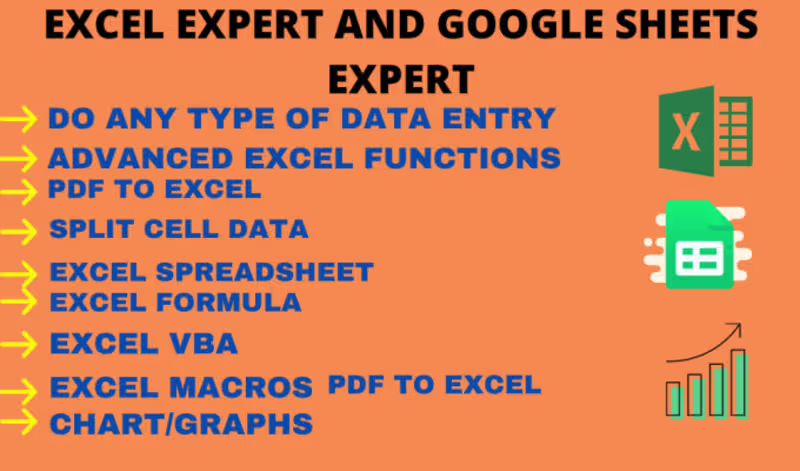 Cover image for I will microsoft excel expert, ms office, ms word, data entry, …