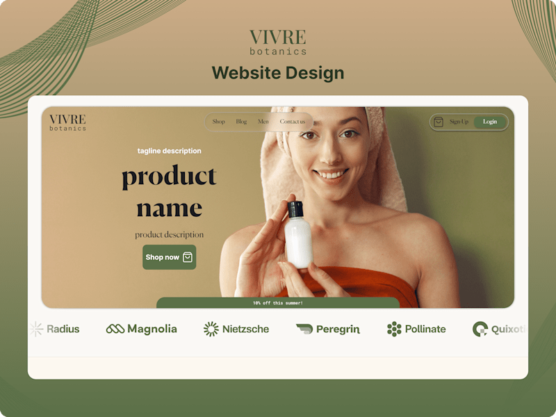 Cover image for Responsive website design for Vivre Botanics