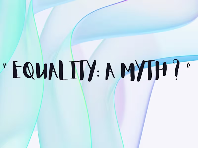 Cover image for Equality: A myth ? 