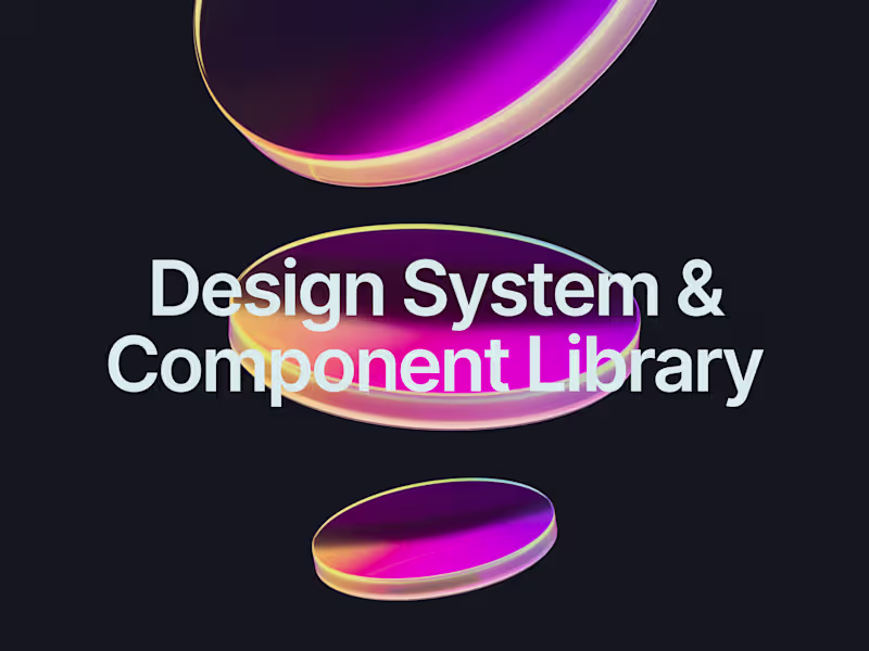 Cover image for Design System & Component Library