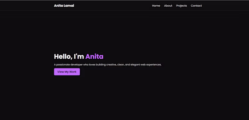 Cover image for This is my personal portfolio. Made using HTML, CSS, JavaScr...