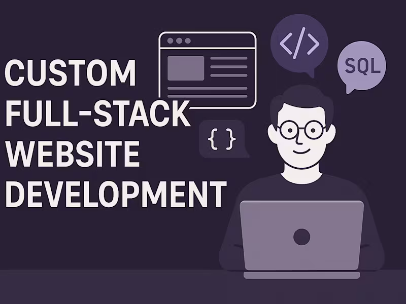Cover image for I will be your full-stack web developer (frontend + backend)