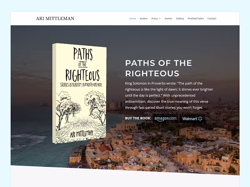 Cover image for Website for an Author