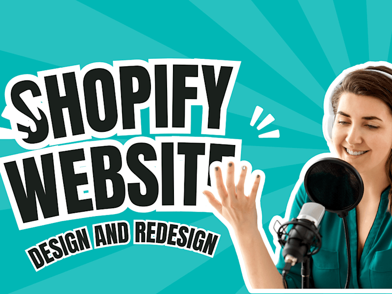 Cover image for create shopify dropshipping store design shopiy website redesign