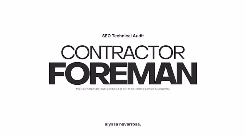 Cover image for Problem: Contractor Foreman was gaining