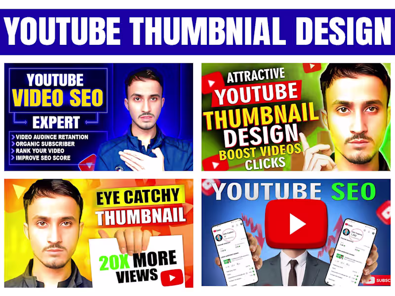 Cover image for  YouTube Thumbnail Design to Boost Clicks
