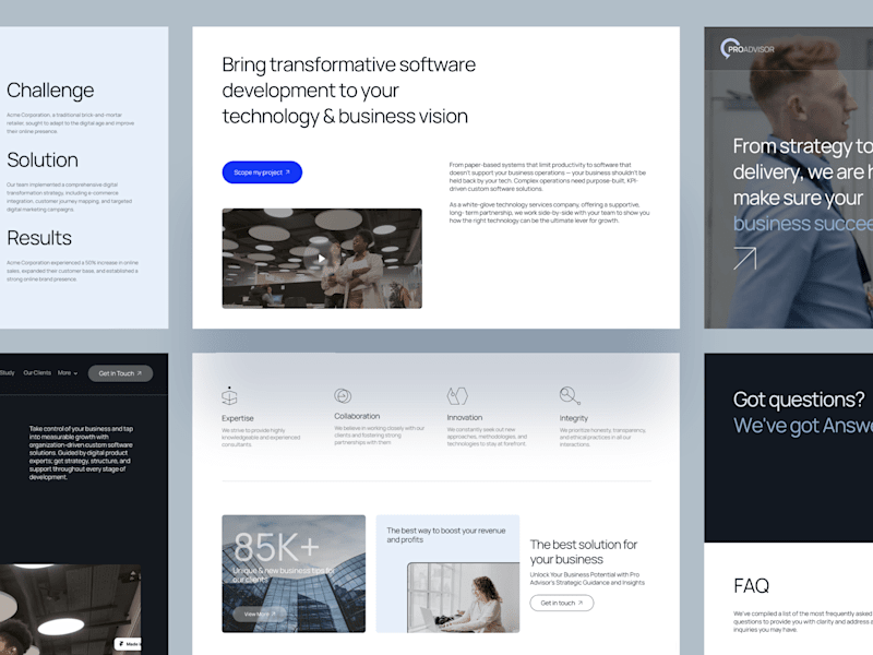 Cover image for Crafting a Modern Business & Consulting Website