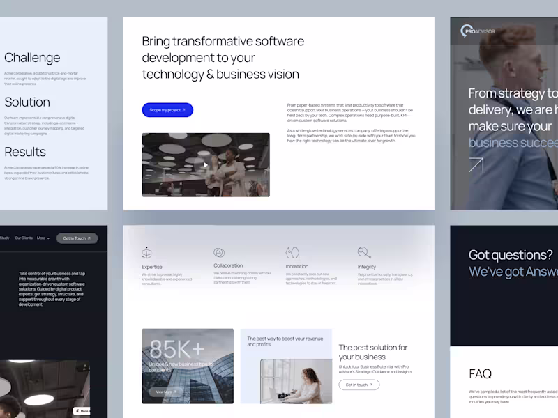 Cover image for Crafting a Modern Business & Consulting Website
