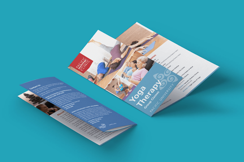 Cover image for Pacific University Yoga Therapy | brochure re-design