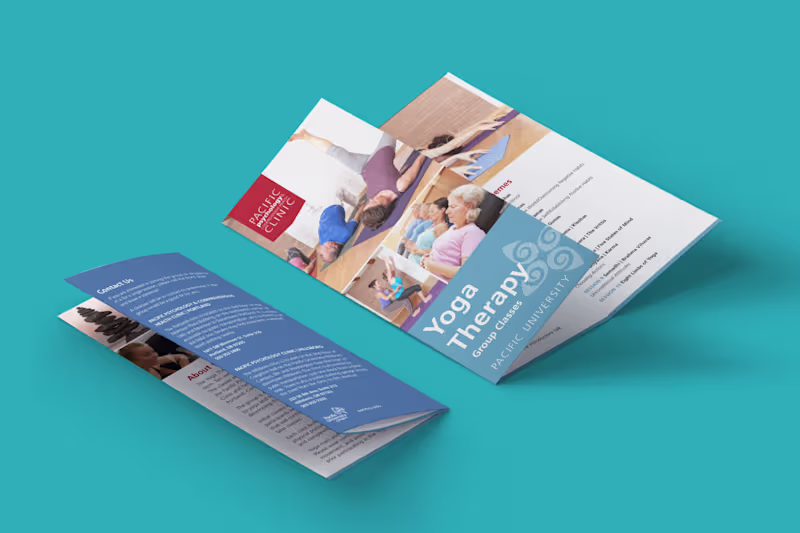Cover image for Pacific University Yoga Therapy | brochure re-design