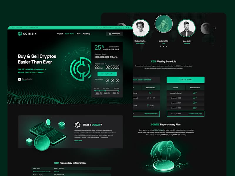 Cover image for Crypto Landing page design