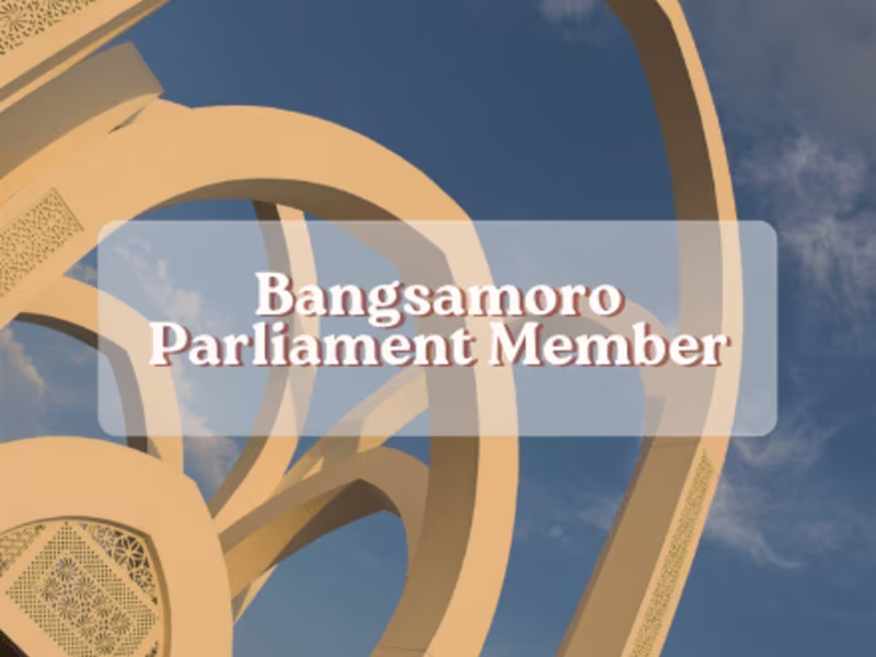 Cover image for Content Creation - Bangsamoro Parliament Member