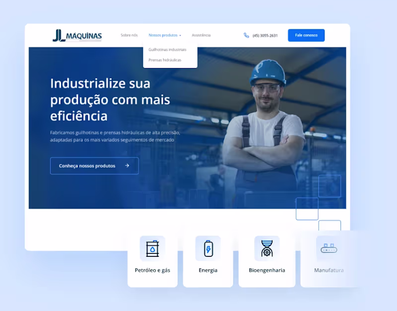 Cover image for JL Máquinas - website redesign