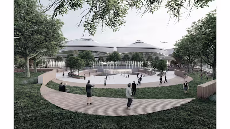 Cover image for Airport with Mall & Park