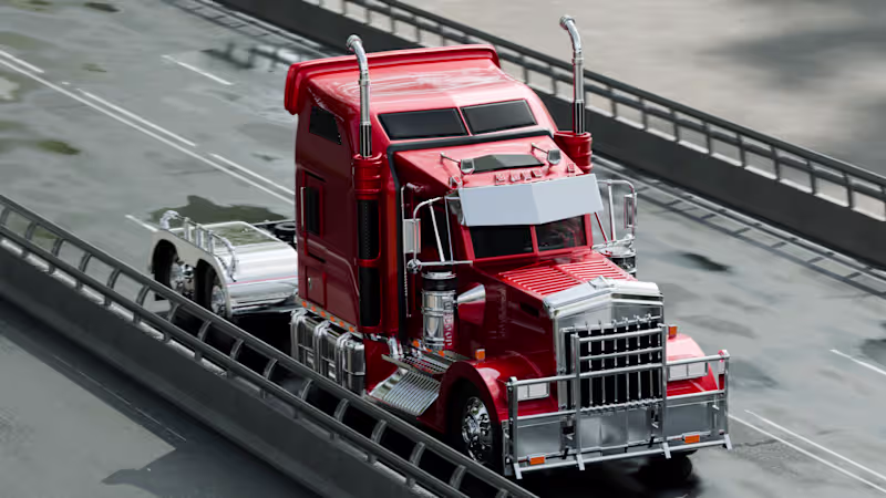 Cover image for Transformer truck 3D Renders.