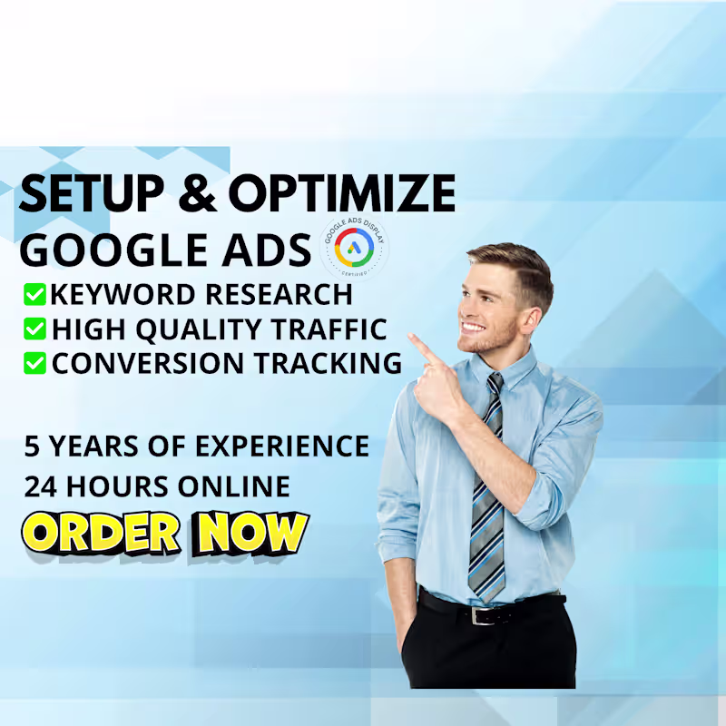 Cover image for I will setup and manage Google Ads Campaign
