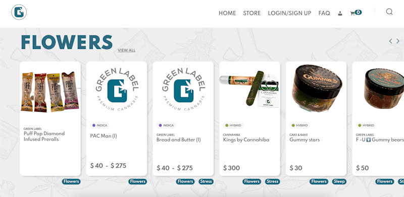 Cover image for Green Label DC - Dispensary e-commerce store