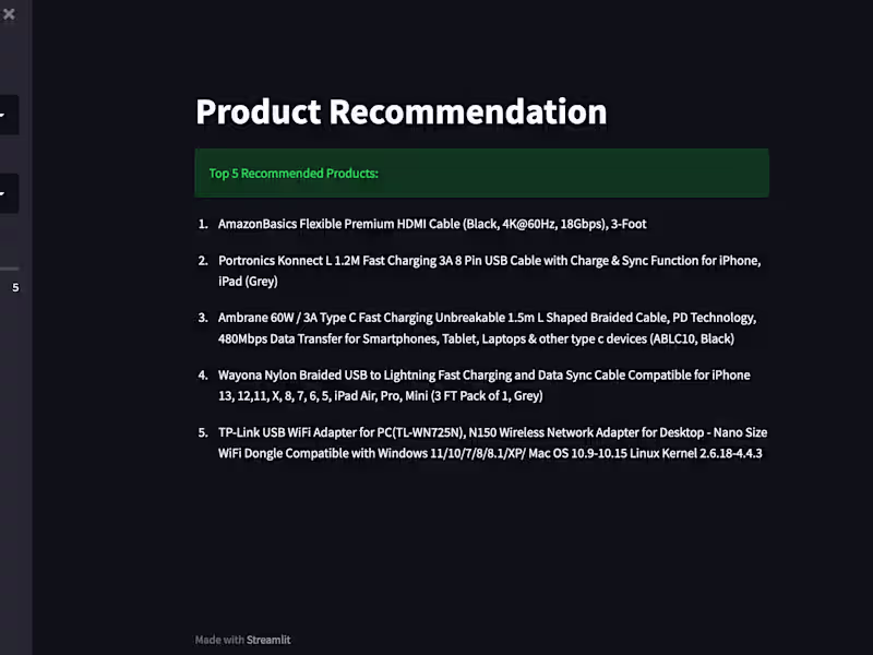 Cover image for Product Recommendation Application