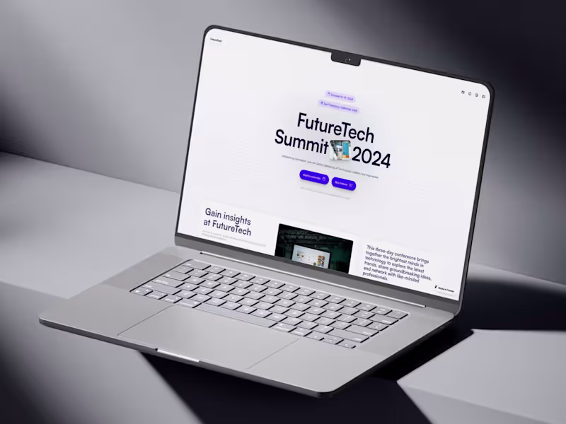Cover image for FutureTech - Conference Framer Template