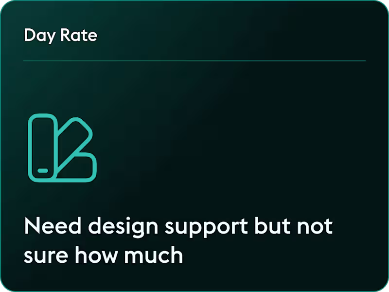 Cover image for UX/UI Design Day Rate