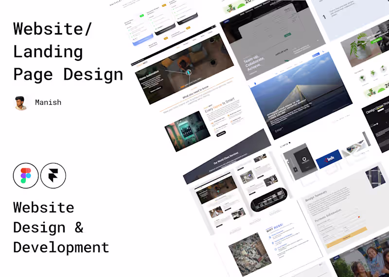 Cover image for Landing Page design in Figma