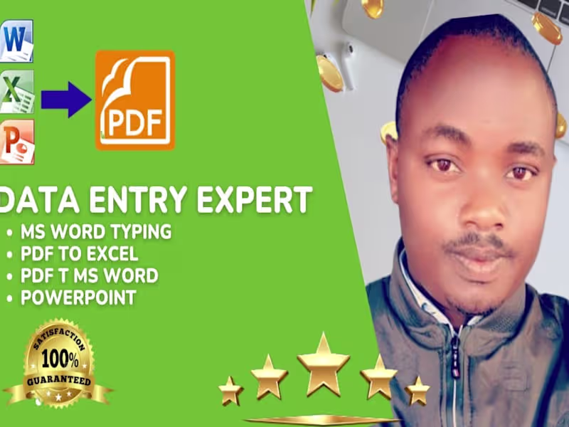 Cover image for Qaulity Data Entry expert