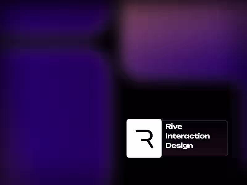 Cover image for Custom Rive Animations for Engaging UI