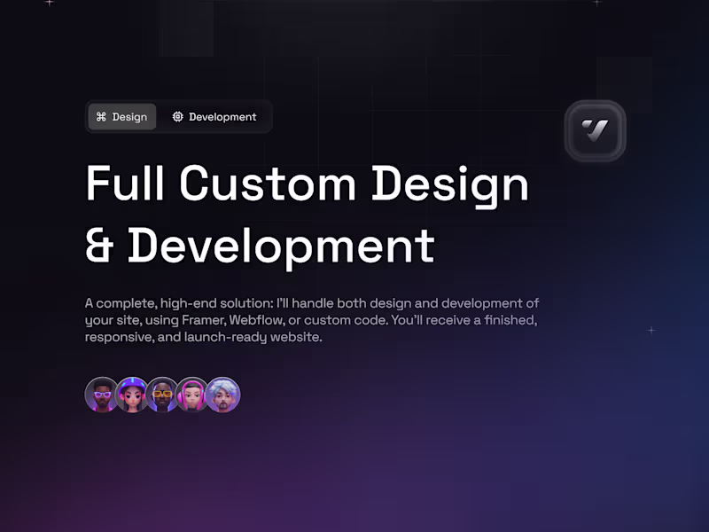 Cover image for Full Custom Job – Figma to Framer/Webflow or Code
