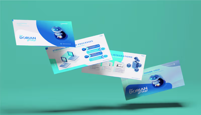 Cover image for Graphic Pitch Deck Design for The Dorian Group