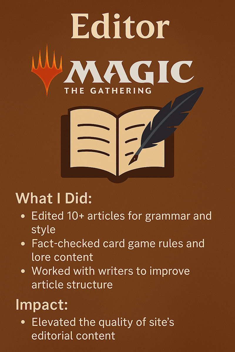Cover image for card game writer 