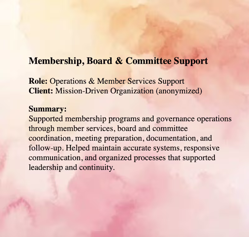 Cover image for Fractional Operations Support for Professional Association