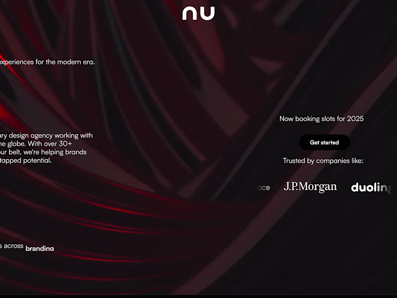 Cover image for nuwave - Website Design for a creative agency