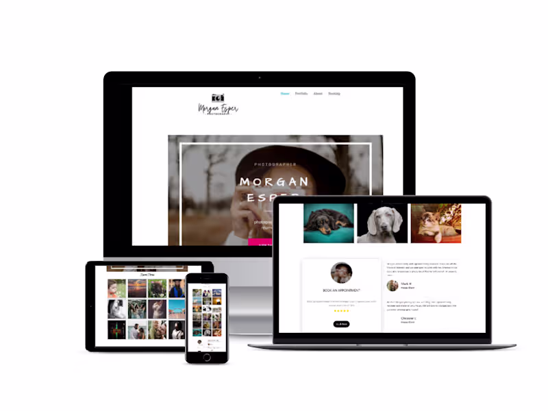 Cover image for Photography Website Design